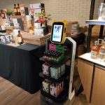 Robot promoter at grocery store