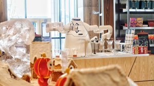 A Popular 'Star' - Robot Tea Master at Athlete Village during Winter Olympics 2022