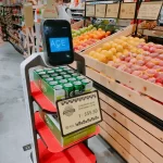 Robot Promoter at Supermarket