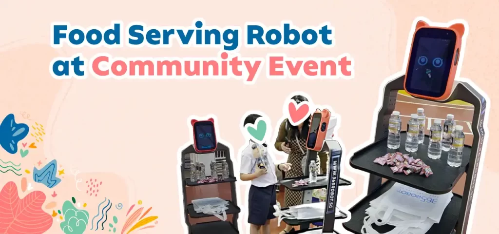 Food Serving Robot at Community Event in Singapore